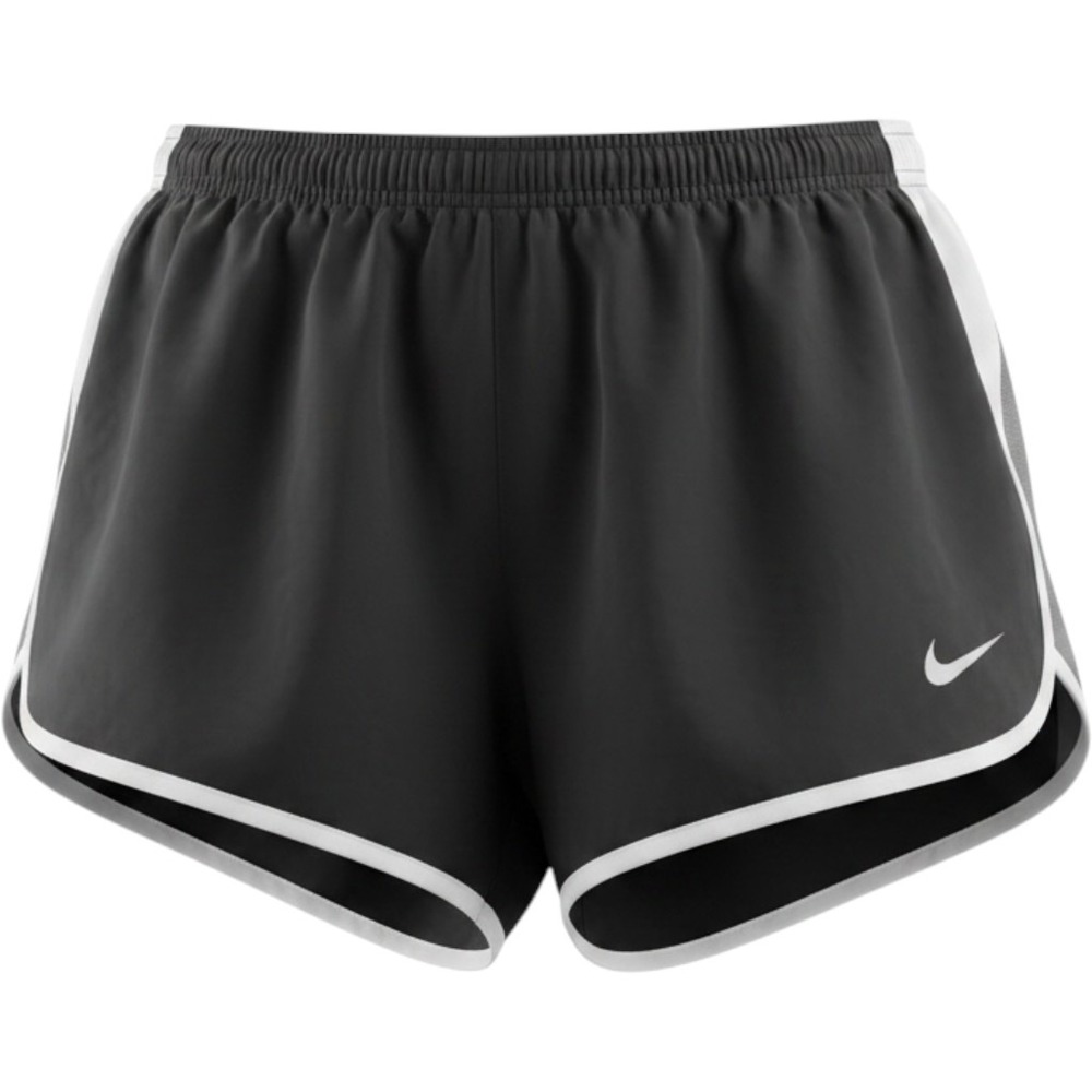 Nike Dri-FIT Tempo Running Shorts Black White Mesh Trim Womens Large L 831558